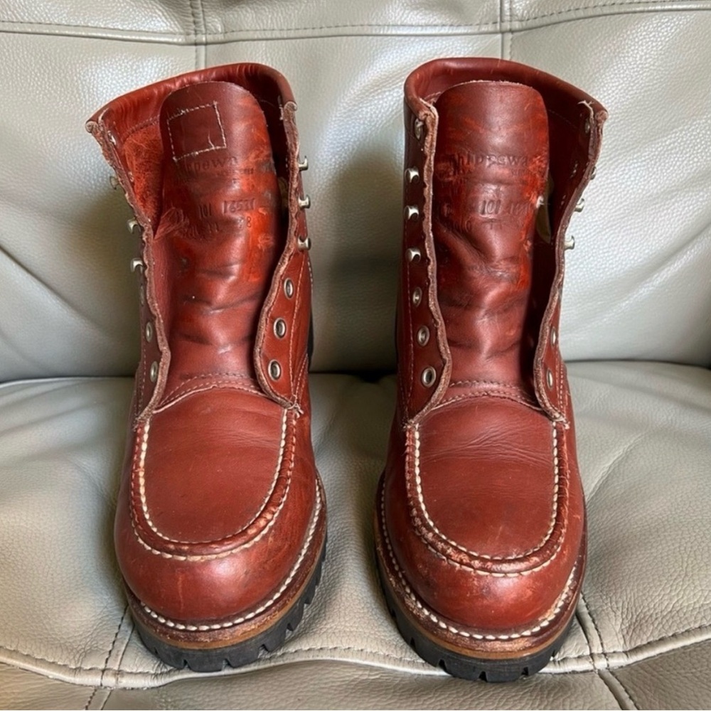 Vintage Chippewa 1975 Original Trekker Moc Toe Boots Men’s 7 D Vibram USA - Picture 3 of 15
